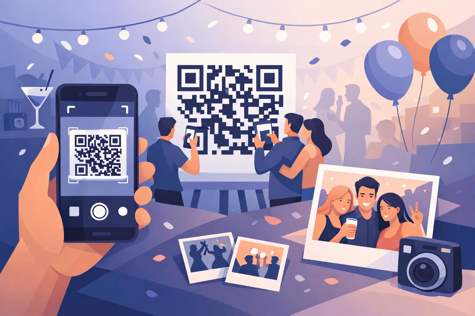 QR-billeder til fest gør minderne fælles
