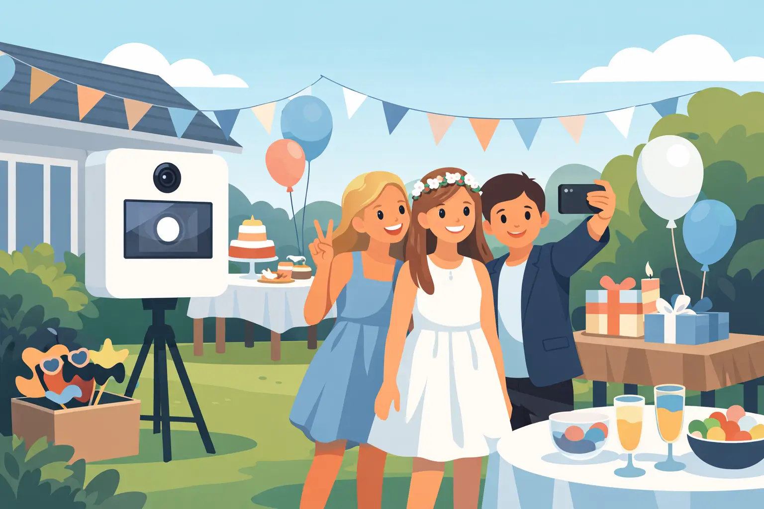 Selfiebox til konfirmationsfest hjemme hos jer Selfiebox til konfirmationsfest hjemme hos jer