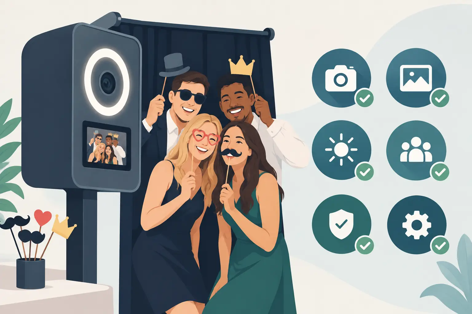 Fotomaskine kvalitetstest til festen i 7 punkter