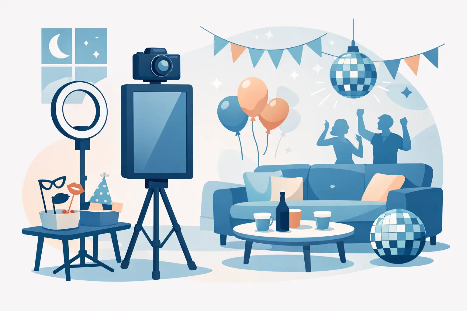 Photobooth opsætning til hjemmefest uden bøvl
